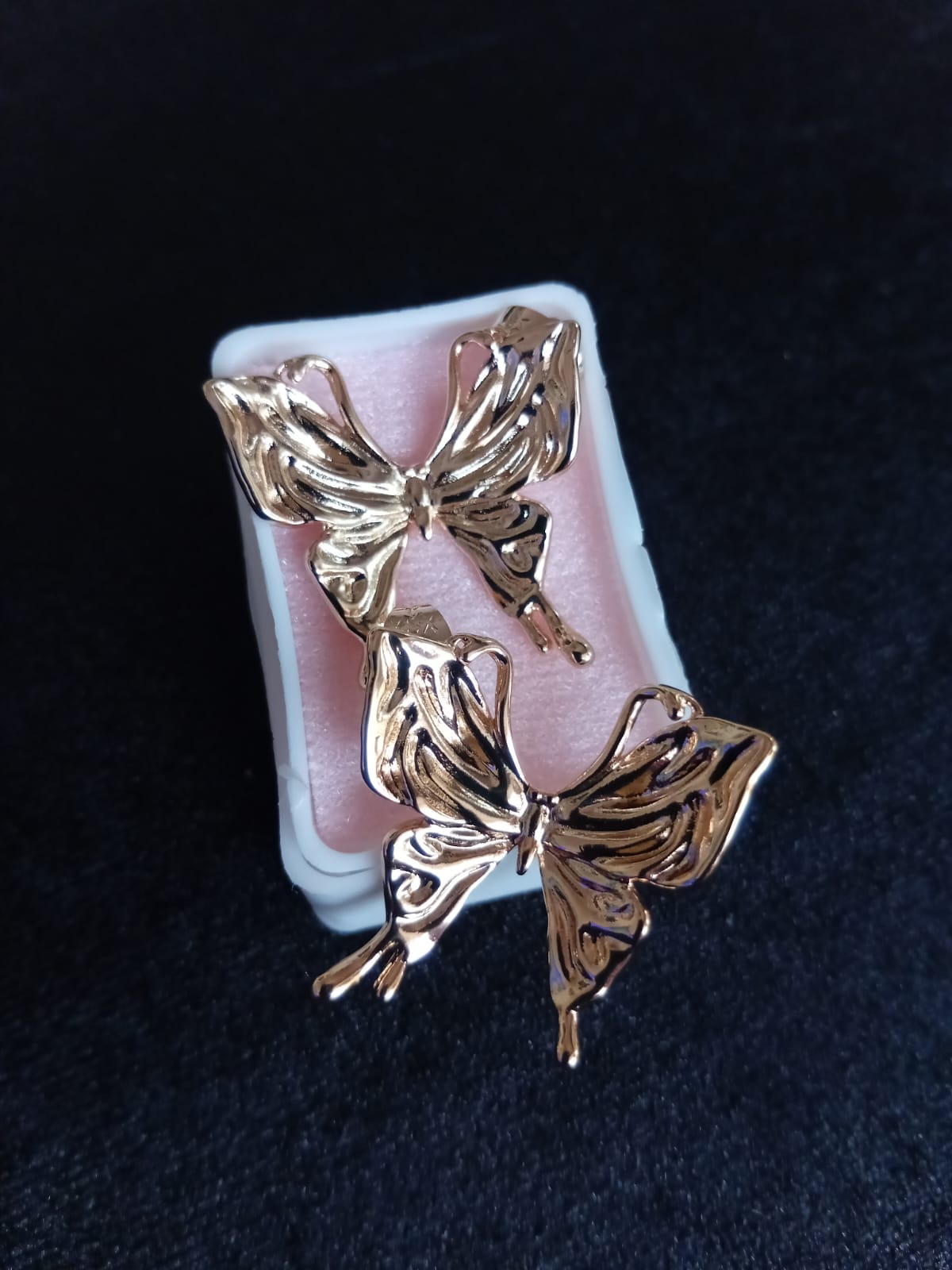 Arete chunky oro laminado