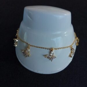 Tobillera oro laminado