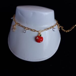 Tobillera oro laminado