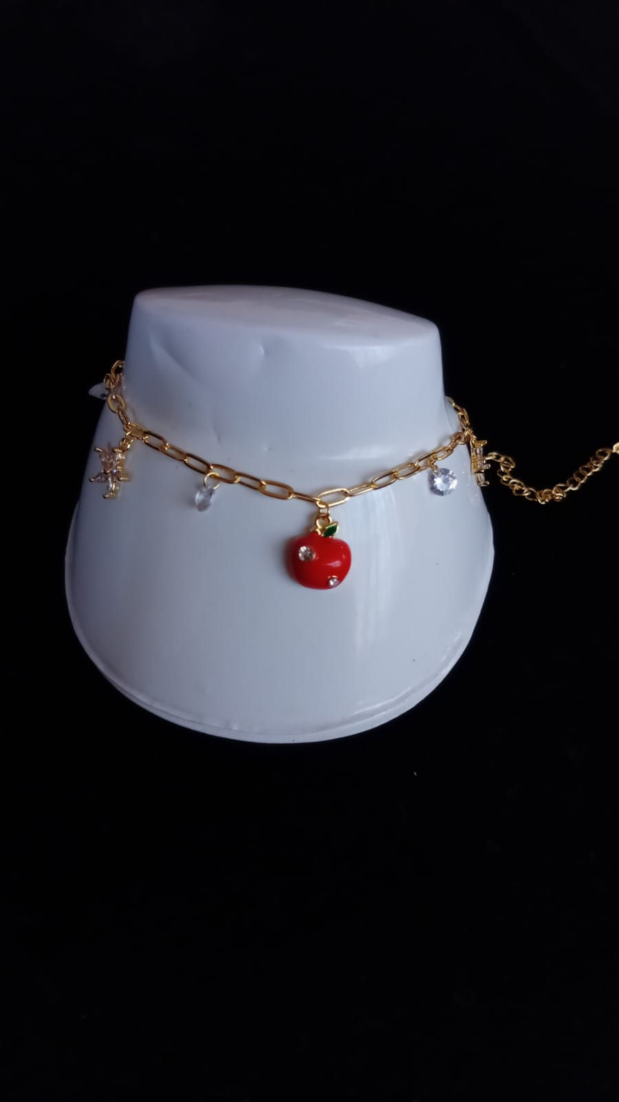 Tobillera oro laminado