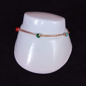 Pulsera ojo turco oro laminado