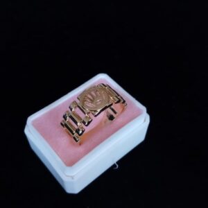 Anillo caballero oro laminado