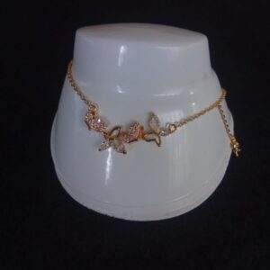 Tobillera oro laminado