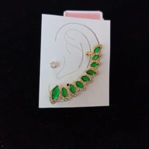 Arete trepador oro laminado
