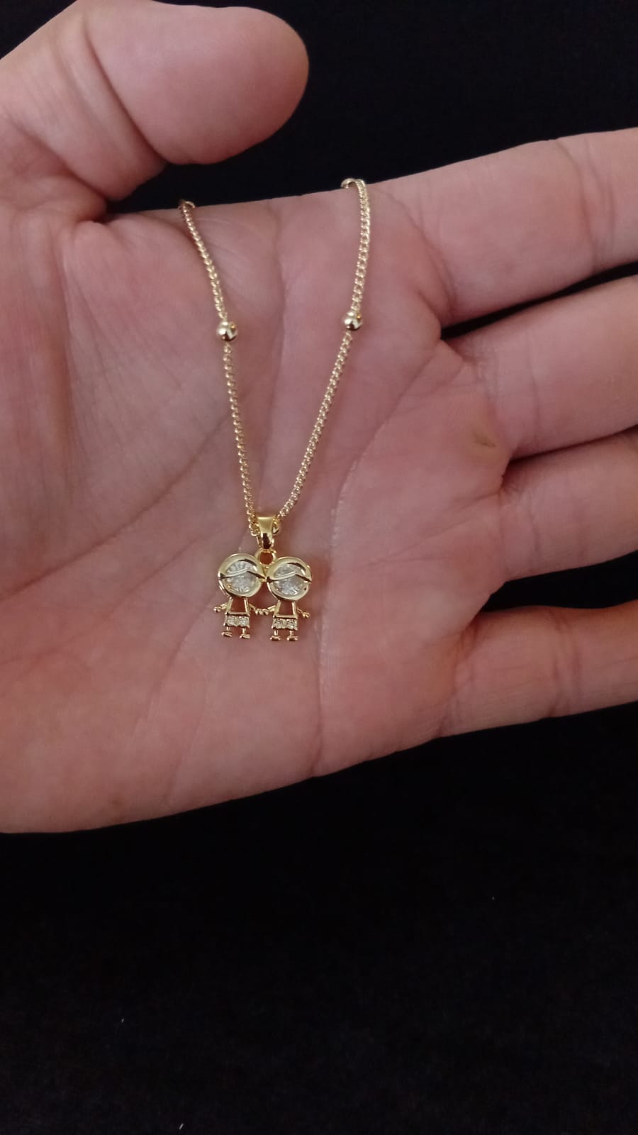 Dijes niños oro laminado