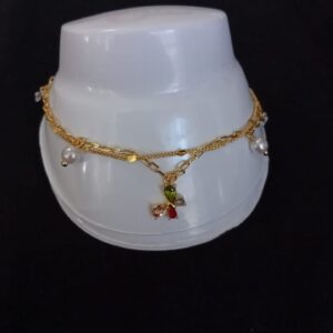 Tobillera oro laminado