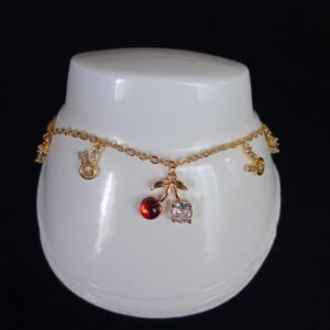 Tobillera oro laminado