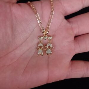 Dijes niños oro laminado