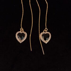 Arete largo oro laminado