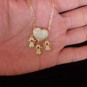 Dije niños oro laminado