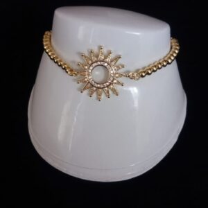 Pulsera ajustable oro laminado