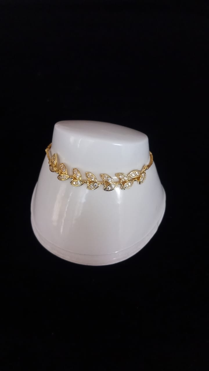 Pulsera ajustable oro laminado