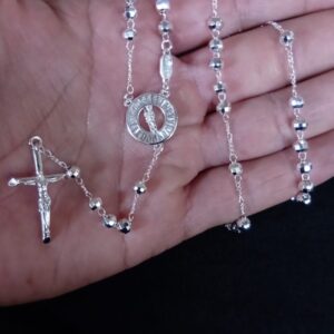 Rosario oro laminado