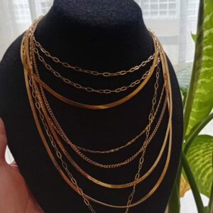 Gargantilla oro laminado