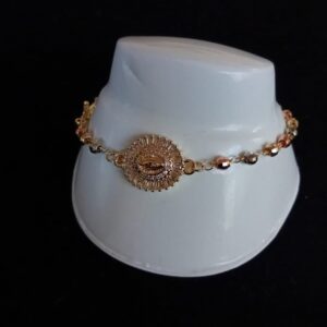 Pulsera denario oro laminado