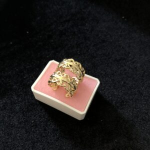 Arracada gruesa oro laminado