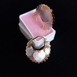 Arracada gruesa oro laminado