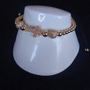 Pulsera ajustable oro laminado