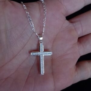 Cruz mediana oro laminado