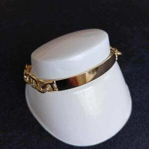 Esclava gruesa oro laminado