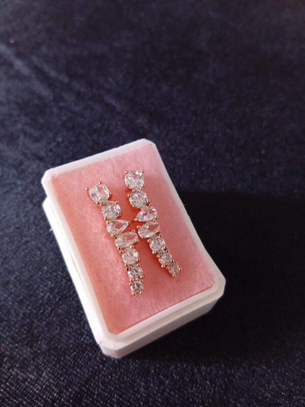 Arete trepador oro laminado