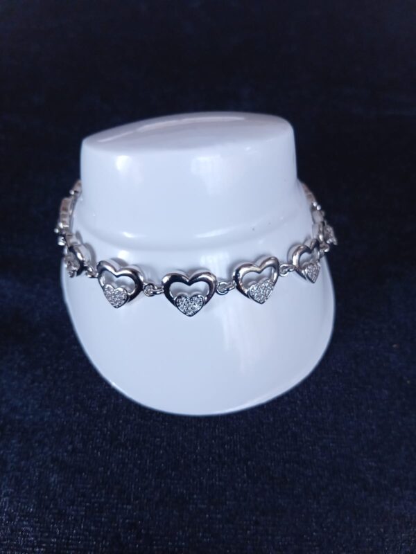 Pulsera zirconia oro laminado