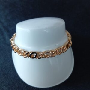 Pulsera gruesa oro laminado