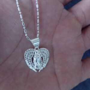 Medalla zirconia oro laminado