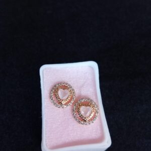 Arete poste mariposa oro laminado