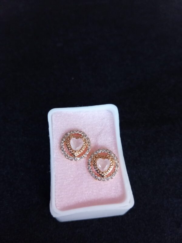 Arete poste mariposa oro laminado