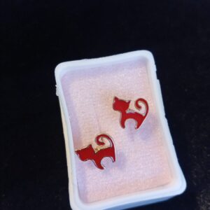 Arete poste mariposa oro laminado