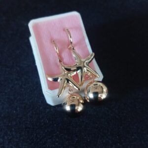 Arete chunky oro laminado