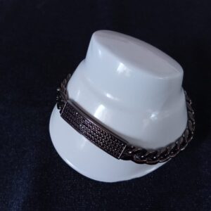 Esclava con zirconia oro laminado