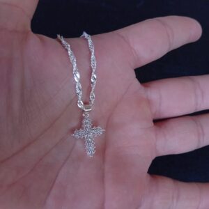 Cruz chica oro laminado