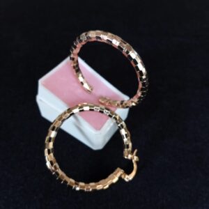 Arracada gruesa oro laminado