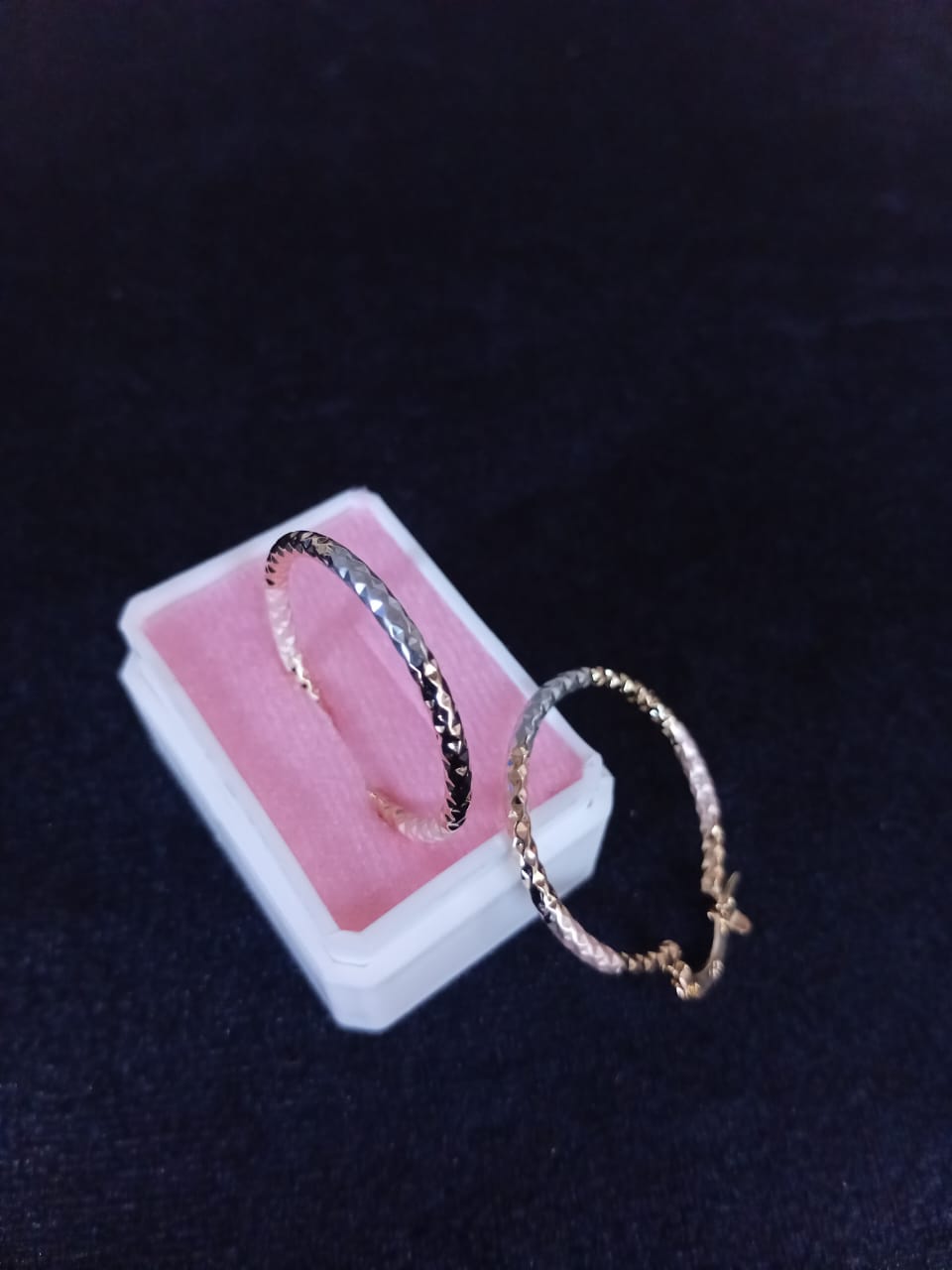 Arracada gruesa oro laminado