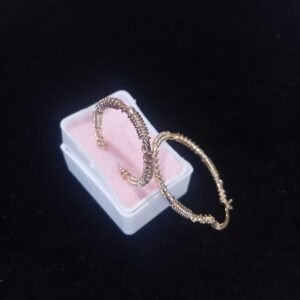 Arracada gruesa oro laminado