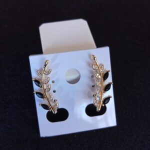 Arete trepador oro laminado