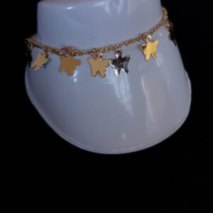 Pulsera ojo turco oro laminado