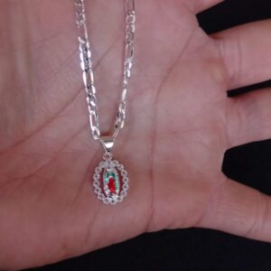 Medalla zirconia oro laminado