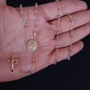 Rosario oro laminado florentino