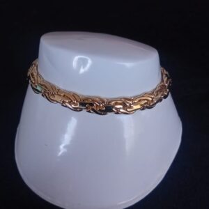 Pulsera corta oro laminado