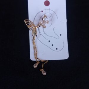 Arete trepador oro laminado