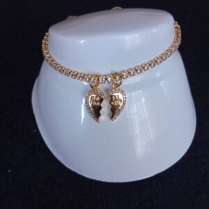 Pulsera ajustable oro laminado