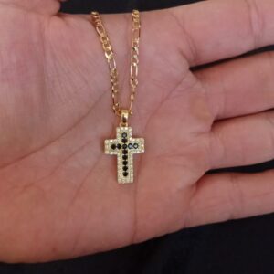 Cruz chica oro laminado