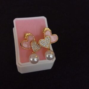Arete poste mariposa oro laminado