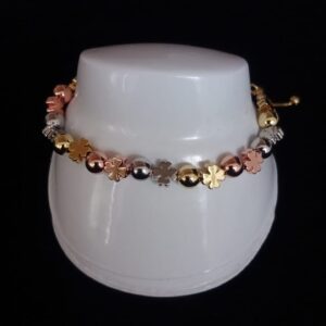 Pulsera ajustable oro laminado