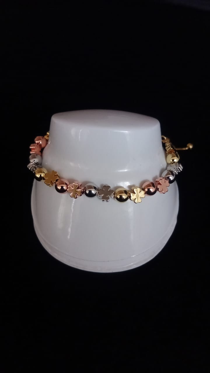 Pulsera ajustable oro laminado