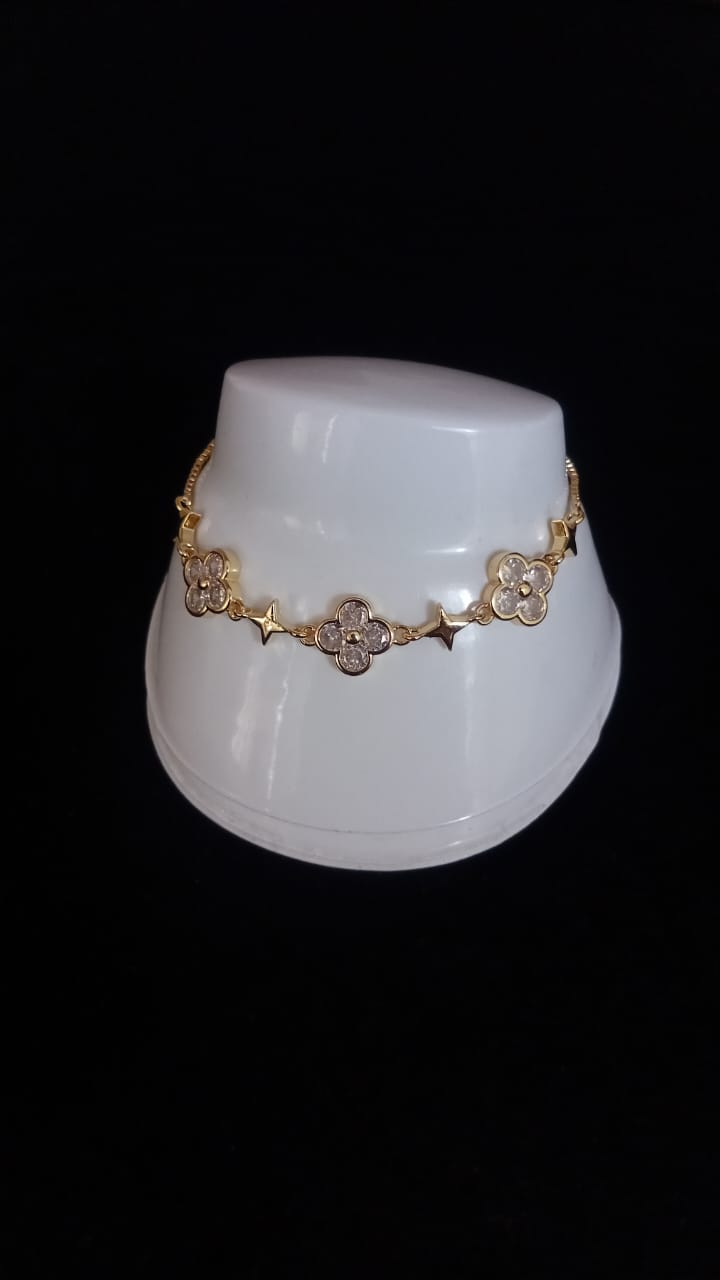 Pulsera ajustable oro laminado