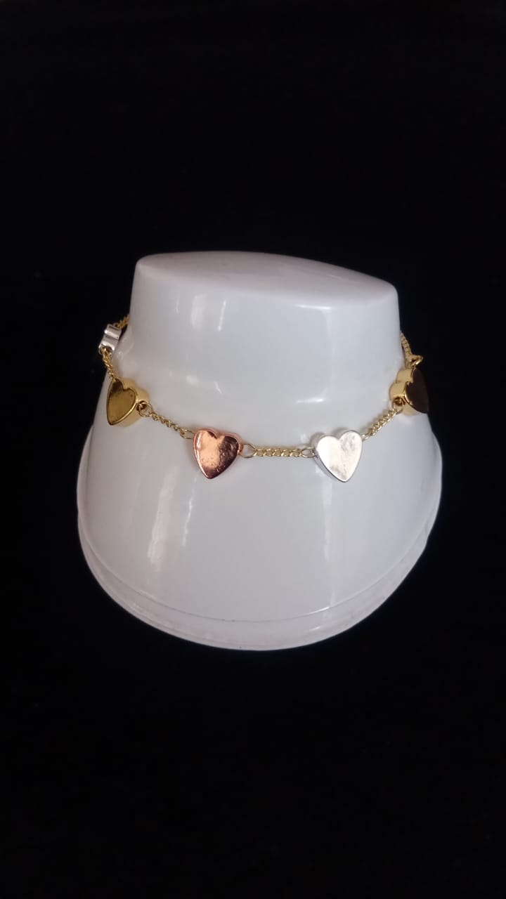Pulsera ajustable oro laminado